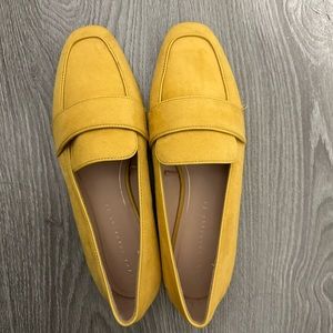 NWOT Zara Yellow Loafers Slip-ons